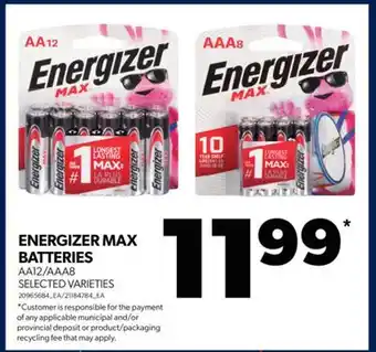 Real Canadian Superstore Energizer max batteries offer