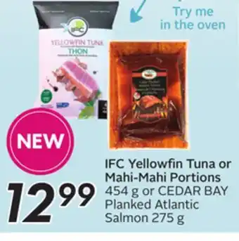 Sobeys Ifc yellowfin tuna or mahi-mahi portions offer