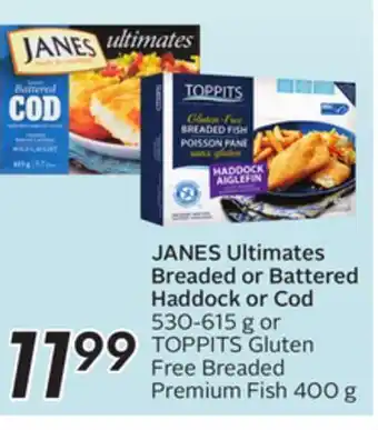 Sobeys Janes ultimates breaded or battered haddock or cod offer