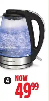 Canadian Tire Hamilton beach 1.7l glass kettle offer