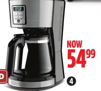 Canadian Tire Black + decker 12-cup programmable drip coffeemaker offer