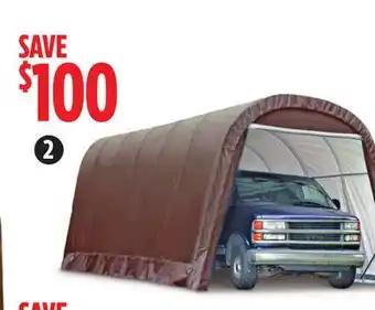 Canadian Tire Shelterlogic garage-in-a-box alpine suv/truck shelter, 12 x 24 x 10' h offer