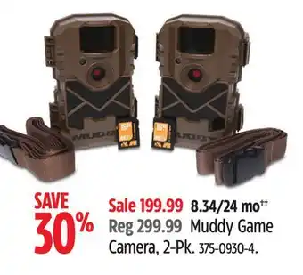 Canadian Tire Muddy game camera, 2-pk offer