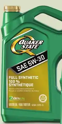 Canadian Tire Quaker state full synthetic motor oil offer