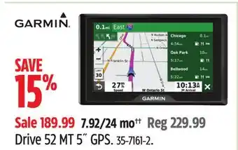Canadian Tire Garmin drive 52 mt 5 gps offer