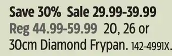Canadian Tire Heritage the rock 30cm diamond frypan offer
