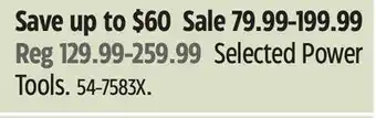 Canadian Tire Worx selected power tools offer