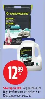 Canadian Tire Yardworks high-performance ice melter offer