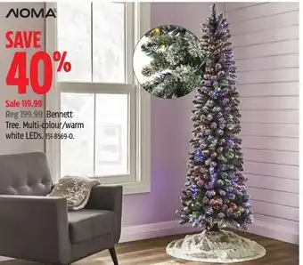 Canadian Tire Noma bennett tree multi-colour/warm white leds offer