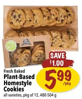 Farm Boy Fresh baked plant-based homestyle cookies offer