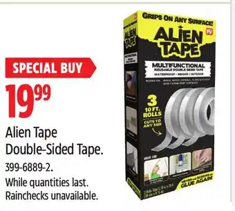 Canadian Tire Alien tape double-sided tape offer