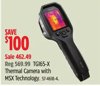 Canadian Tire Tg165-x thermal camera with msx technology offer