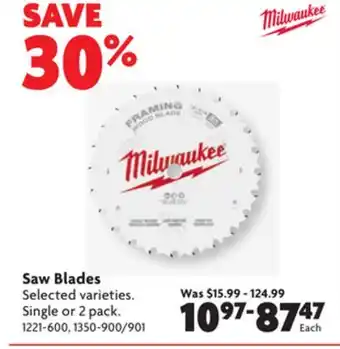 Home Hardware Saw blades offer