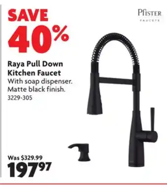 Home Hardware Raya pull down kitchen faucet offer