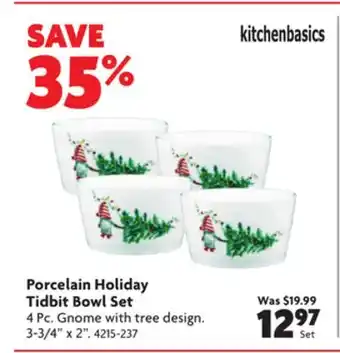 Home Hardware Porcelain holiday tidbit bowl set offer