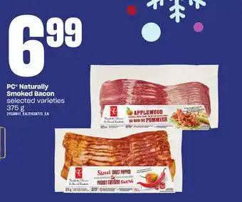 Independent Grocer Pc naturally smoked bacon, 375 g offer