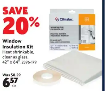 Home Hardware Window insulation kit offer