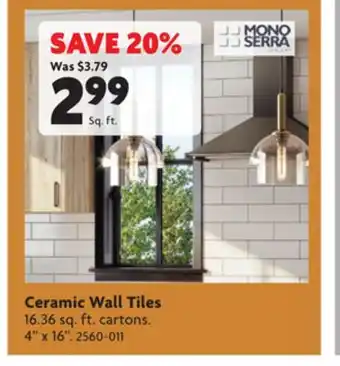 Home Hardware Ceramic wall tiles offer