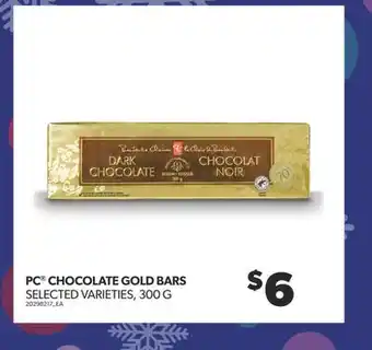 Real Canadian Superstore Pc chocolate gold bars, 300 g offer