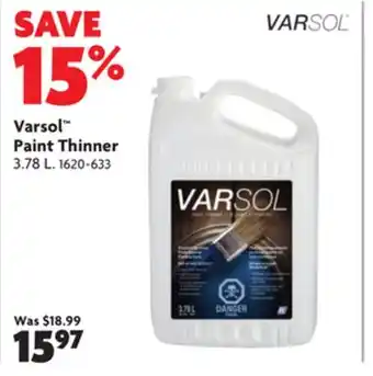 Home Hardware Paint thinner offer