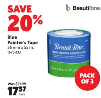Home Hardware Blue painter's tape offer