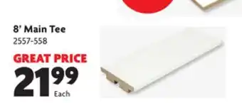 Home Hardware 8' main tee offer