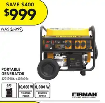 RONA Firman portable generator offer