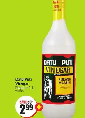 FreshCo Datu puti vinegar regular 1 l offer