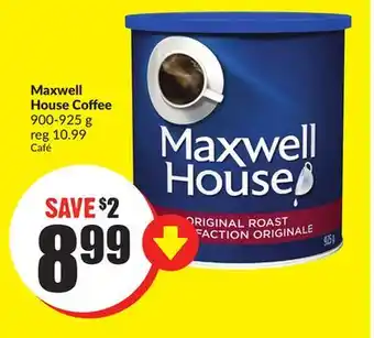 FreshCo Maxwell house coffee 900-925 g offer