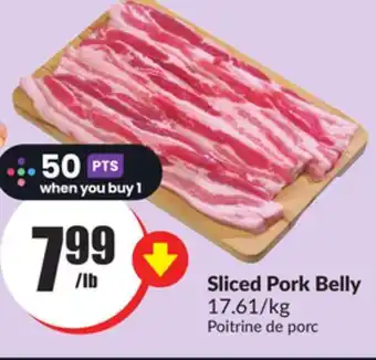 FreshCo Sliced pork belly 17.61/kg offer