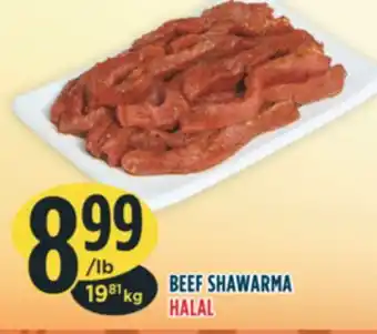 Marché Adonis Beef shawarma offer