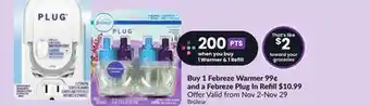 FreshCo Febreze warmer offer