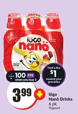 FreshCo Iögo nanö drinks 6 pk offer