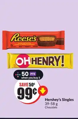 FreshCo Hershey's singles 39-58 g offer