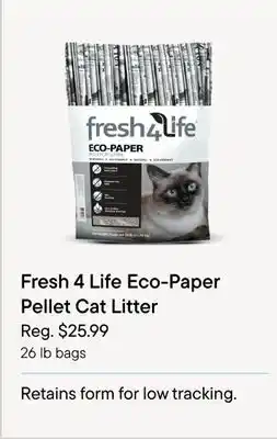 Petvalu Fresh 4 life eco-wheat cat litter offer