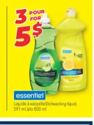Familiprix Essentiel dishwashing liquid offer