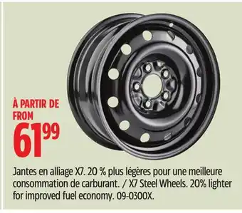 Canadian Tire X7 steel wheels offer