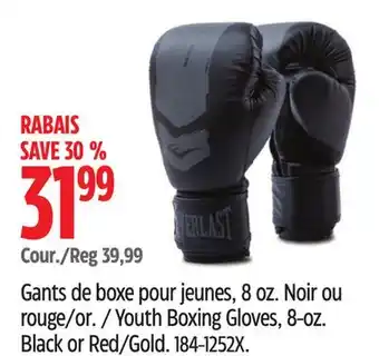 Canadian Tire Everlast youth boxing gloves, 8-oz offer