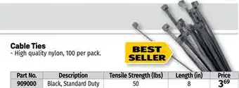 Bumper to Bumper Cable ties offer