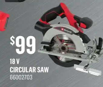 Canac 18 v circular saw offer