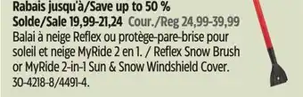 Canadian Tire Reflex snow brush or myride 2-in-1 sun & sun windshield cover offer