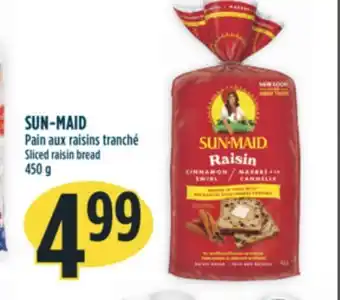Marché Adonis Sun-maid pain aux raisins tranché offer