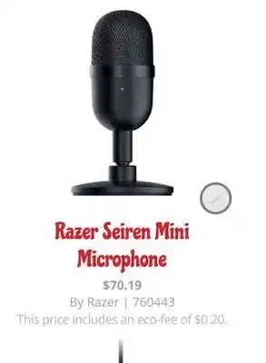 GameStop Razer seiren mini microphone offer