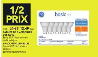 RONA 6-pack gu10 led bulbs offer