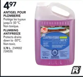 RONA Recochem plumbing antifreeze, 3.78 l offer
