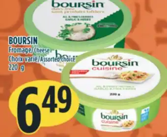 Marché Adonis Boursin fromage offer