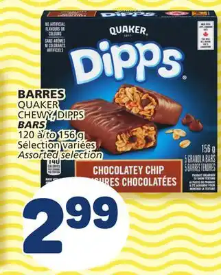 Marché Bonichoix Quaker chewy, dipps bars offer