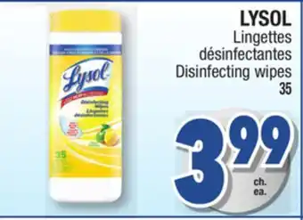 Jean Coutu Lysol disinfecting wipes offer