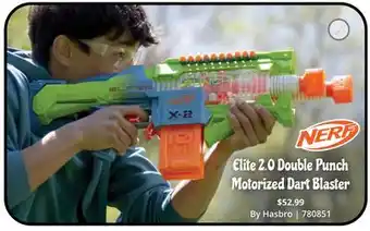 GameStop Elite 2.0 double punch motorized dart blaster offer