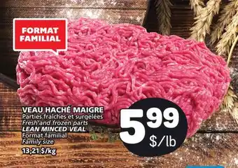 Marché Bonichoix Fresh and frozen parts lean minced veal offer